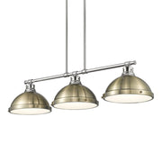 Duncan 3-Light Linear Pendant in Chrome