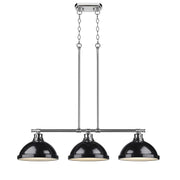 Duncan 3-Light Linear Pendant in Chrome