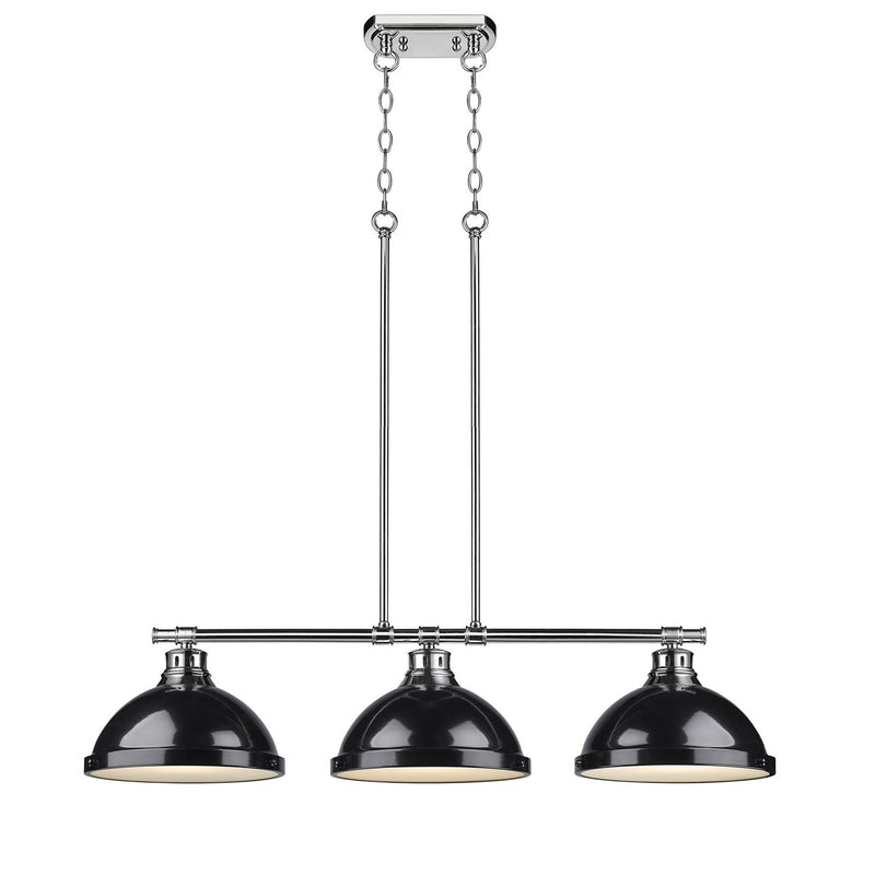 Duncan 3-Light Linear Pendant in Chrome