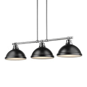 Duncan 3-Light Linear Pendant in Chrome