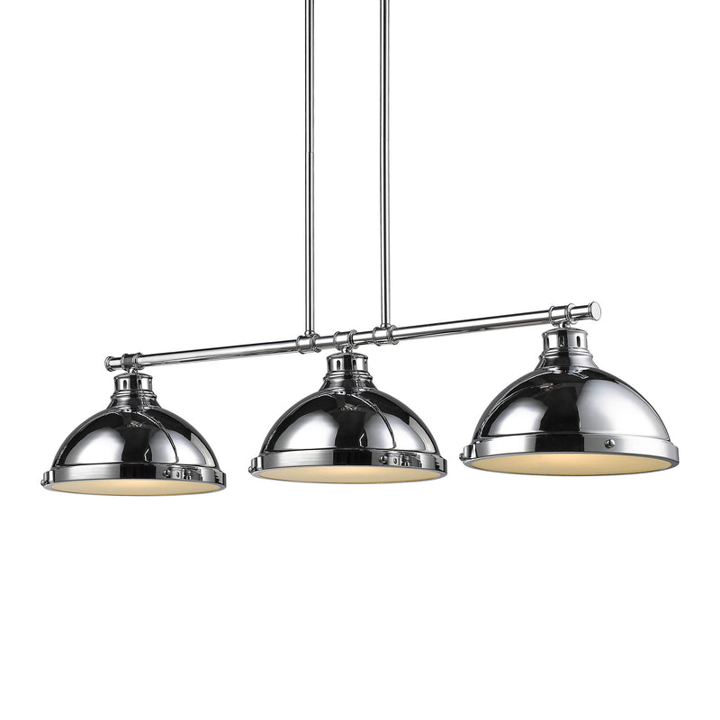 Duncan 3-Light Linear Pendant in Chrome