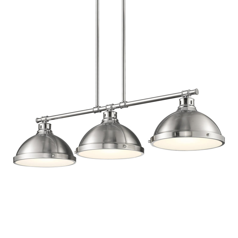 Duncan 3-Light Linear Pendant in Chrome