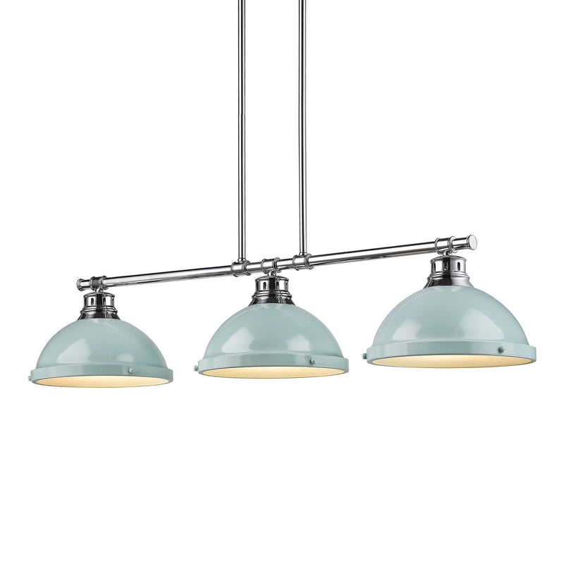 Duncan 3-Light Linear Pendant in Chrome