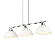 Duncan 3-Light Linear Pendant in Chrome