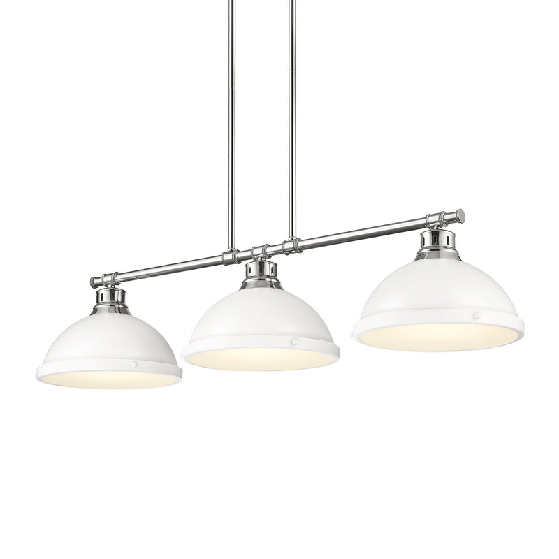 Duncan 3-Light Linear Pendant in Chrome