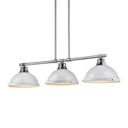 Duncan 3-Light Linear Pendant in Chrome