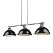 Duncan 3-Light Linear Pendant in Pewter