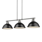 Duncan 3-Light Linear Pendant in Pewter