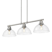 Duncan 3-Light Linear Pendant in Pewter