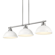 Duncan 3-Light Linear Pendant in Pewter