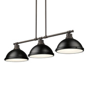 Duncan 3-Light Linear Pendant in Rubbed Bronze