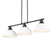 Duncan 3-Light Linear Pendant in Rubbed Bronze