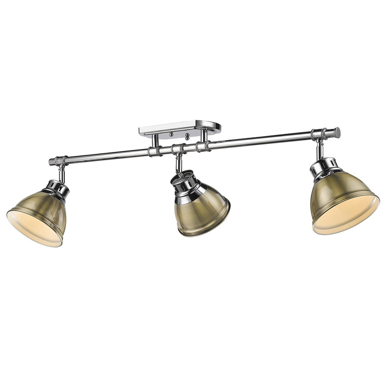 Duncan 3-Light Semi-Flush Mount in Chrome