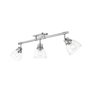 Duncan 3-Light Semi-Flush Mount in Chrome