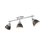 Duncan 3-Light Semi-Flush Mount in Chrome