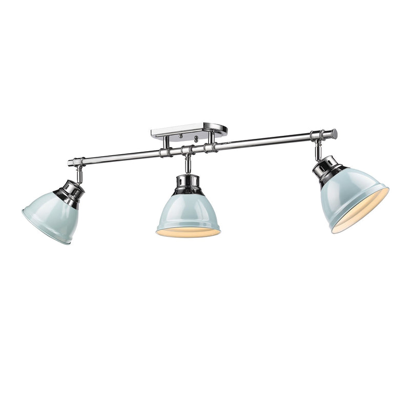 Duncan 3-Light Semi-Flush Mount in Chrome