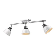 Duncan 3-Light Semi-Flush Mount in Chrome