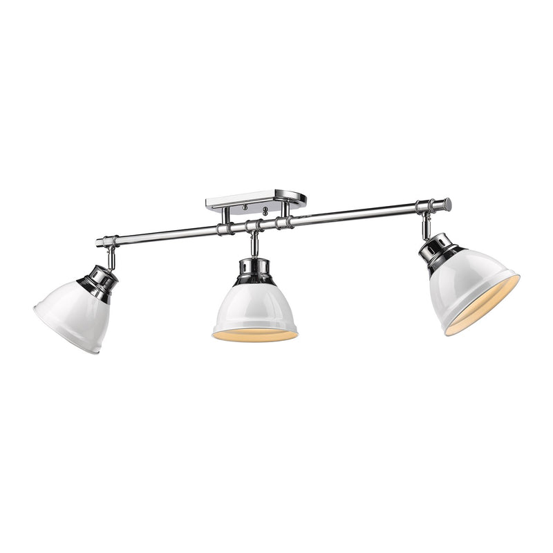 Duncan 3-Light Semi-Flush Mount in Chrome