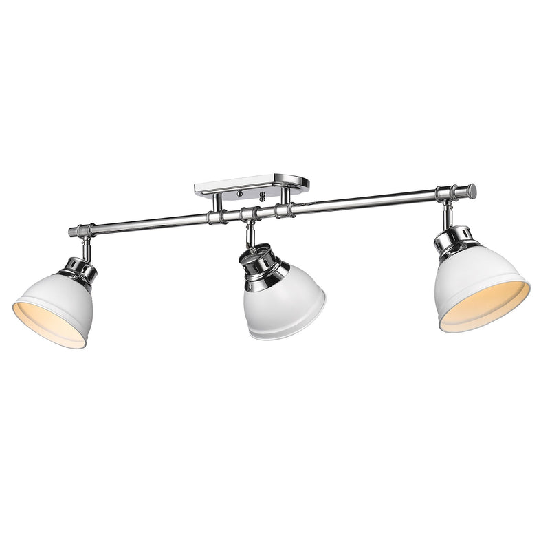 Duncan 3-Light Semi-Flush Mount in Chrome