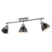 Duncan 3-Light Semi-Flush Mount in Pewter