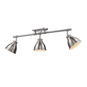 Duncan 3-Light Semi-Flush Mount in Pewter