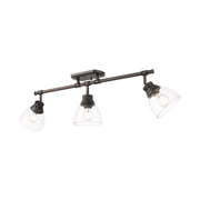 Duncan 3-Light Semi-Flush Mount in Rubbed Bronze