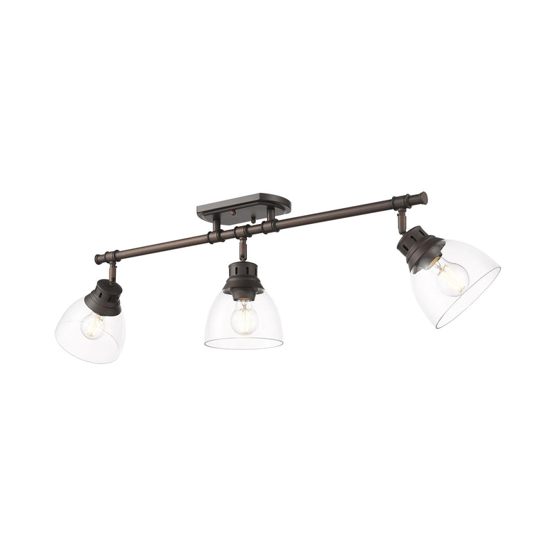 Duncan 3-Light Semi-Flush Mount in Rubbed Bronze