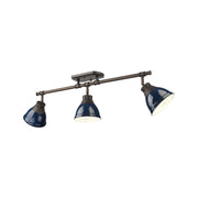 Duncan 3-Light Semi-Flush Mount in Rubbed Bronze
