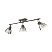 Duncan 3-Light Semi-Flush Mount in Rubbed Bronze