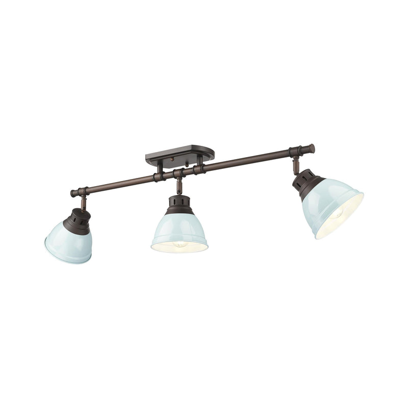 Duncan 3-Light Semi-Flush Mount in Rubbed Bronze