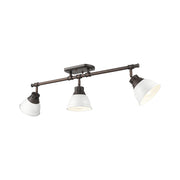Duncan 3-Light Semi-Flush Mount in Rubbed Bronze