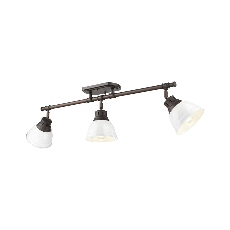Duncan 3-Light Semi-Flush Mount in Rubbed Bronze