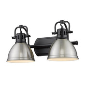 Duncan 2-Light Bath Vanity Light in Matte Black