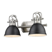 Duncan 2-Light Bath Vanity Light in Pewter