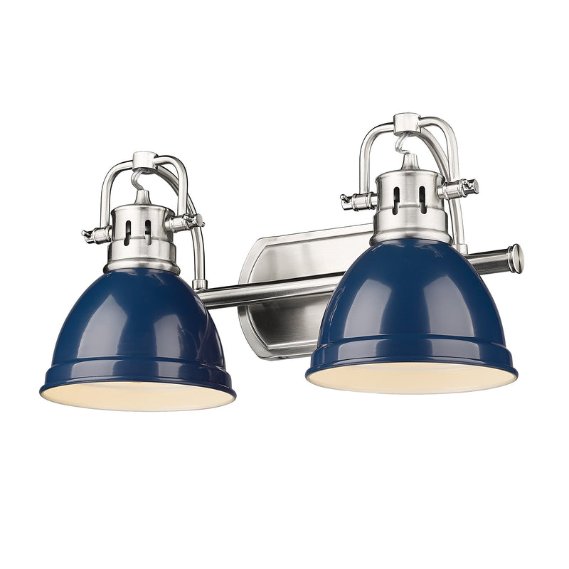 Duncan 2-Light Bath Vanity Light in Pewter
