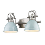 Duncan 2-Light Bath Vanity Light in Pewter