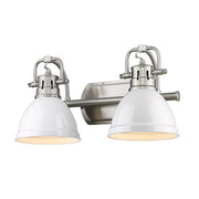Duncan 2-Light Bath Vanity Light in Pewter