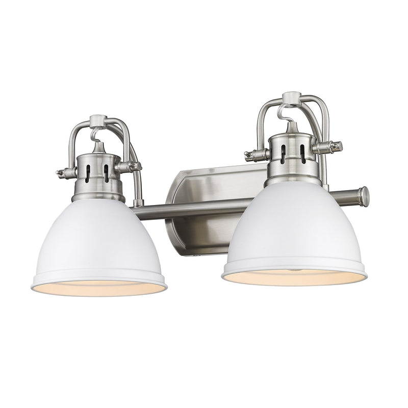 Duncan 2-Light Bath Vanity Light in Pewter