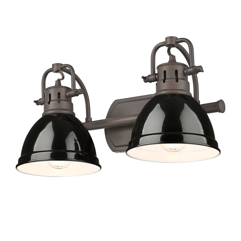 Duncan 2-Light Bath Vanity Light in Rubbed Bronze