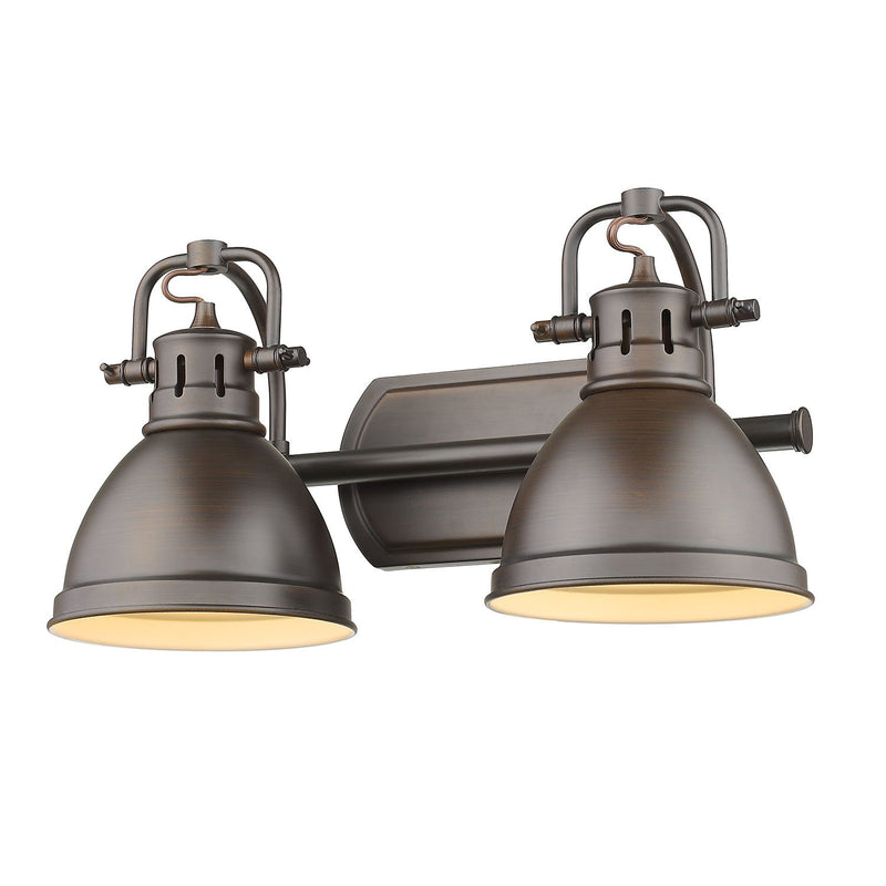 Duncan 2-Light Bath Vanity Light in Rubbed Bronze