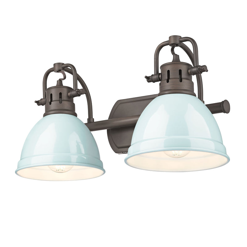 Duncan 2-Light Bath Vanity Light in Rubbed Bronze