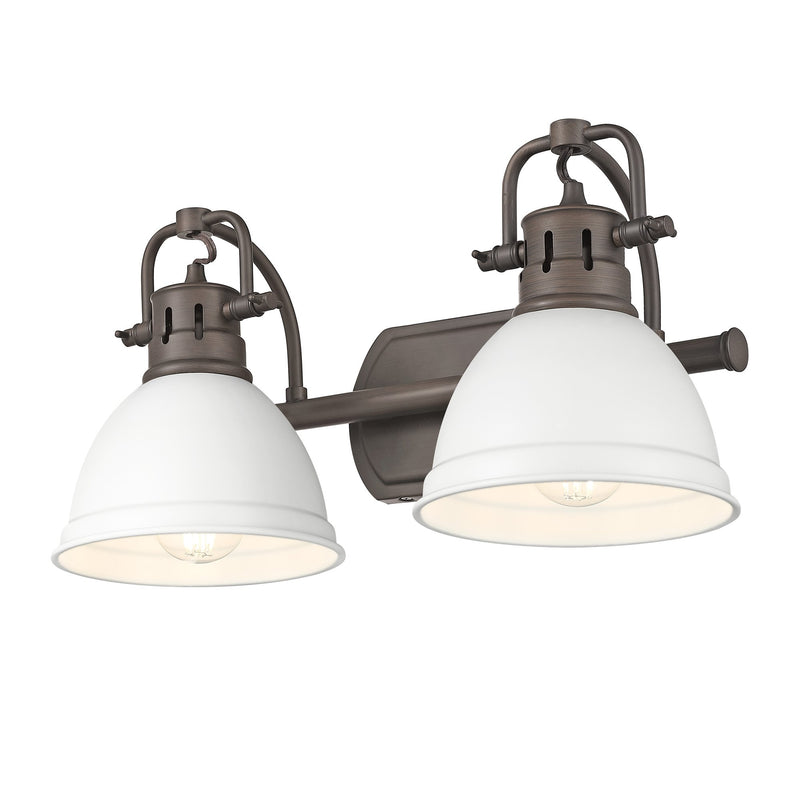 Duncan 2-Light Bath Vanity Light in Rubbed Bronze