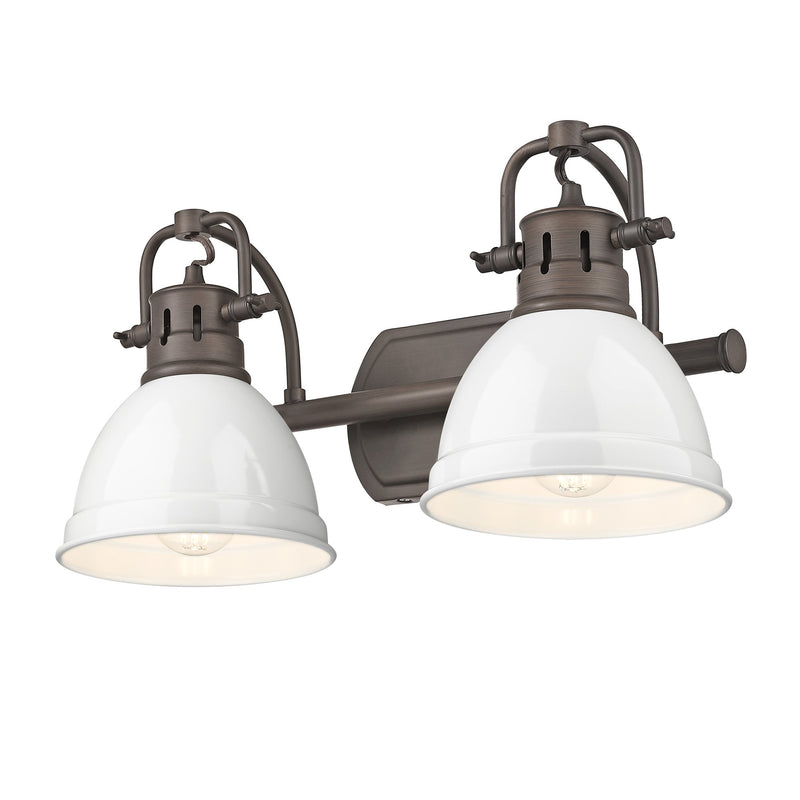 Duncan 2-Light Bath Vanity Light in Rubbed Bronze