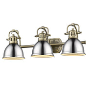 Duncan 3-Light Bath Vanity Light in Aged Brass