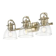 Duncan 3-Light Bath Vanity Light in Aged Brass