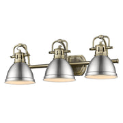 Duncan 3-Light Bath Vanity Light in Aged Brass