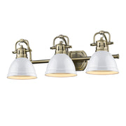 Duncan 3-Light Bath Vanity Light in Aged Brass