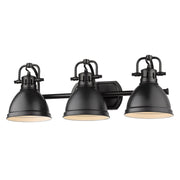 Duncan 3-Light Bath Vanity Light in Matte Black