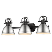 Duncan 3-Light Bath Vanity Light in Matte Black