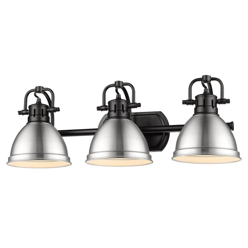 Duncan 3-Light Bath Vanity Light in Matte Black